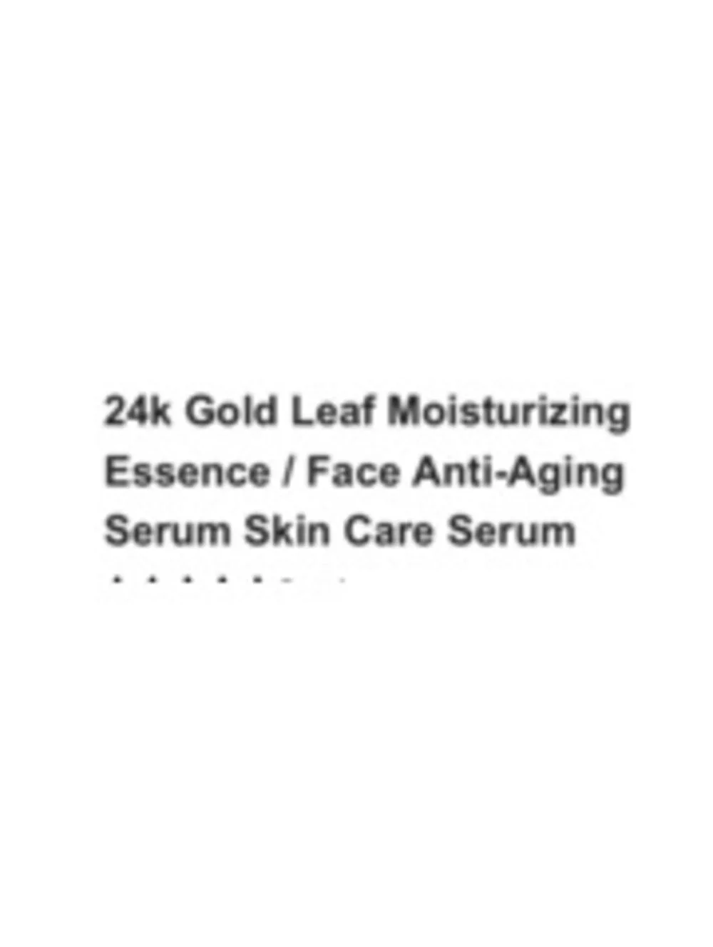 SparQ Haus Beauty 24k Leaf Moisturizing Essence Anti-Aging Serum